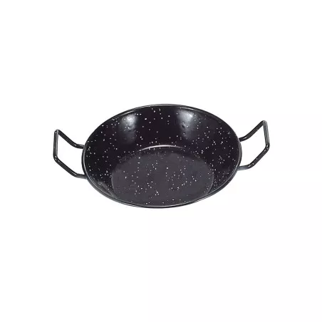 Sartén honda Garcima La Ideal 26 cm esmaltada en color negro con asas y acabado brillo ideal para cocinar.
