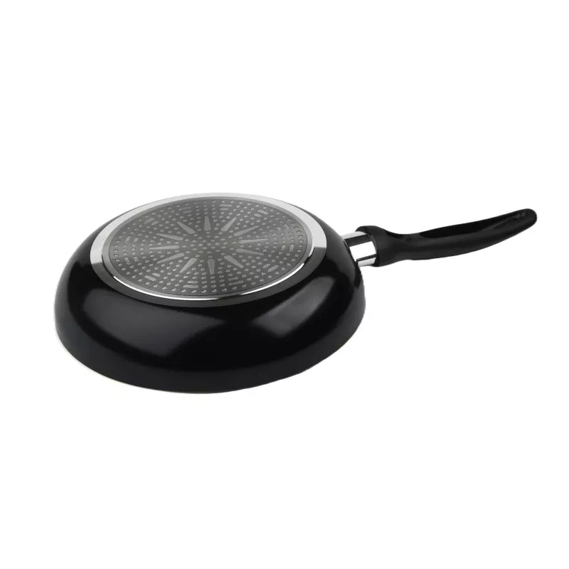 Sartén Vier 805-26 26 cm de aluminio antiadherente con acabado negro y diseño ergonómico para inducción.