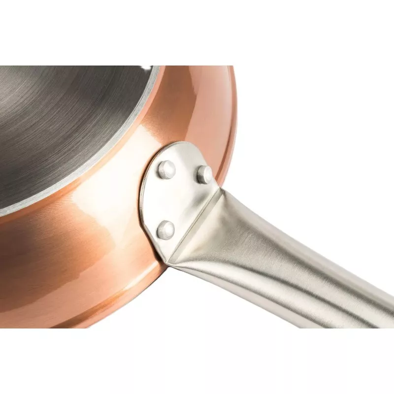 Sartén Vier 911-26 26 cm en aluminio forjado con acabado en cobre y mango de acero inoxidable antideslizante