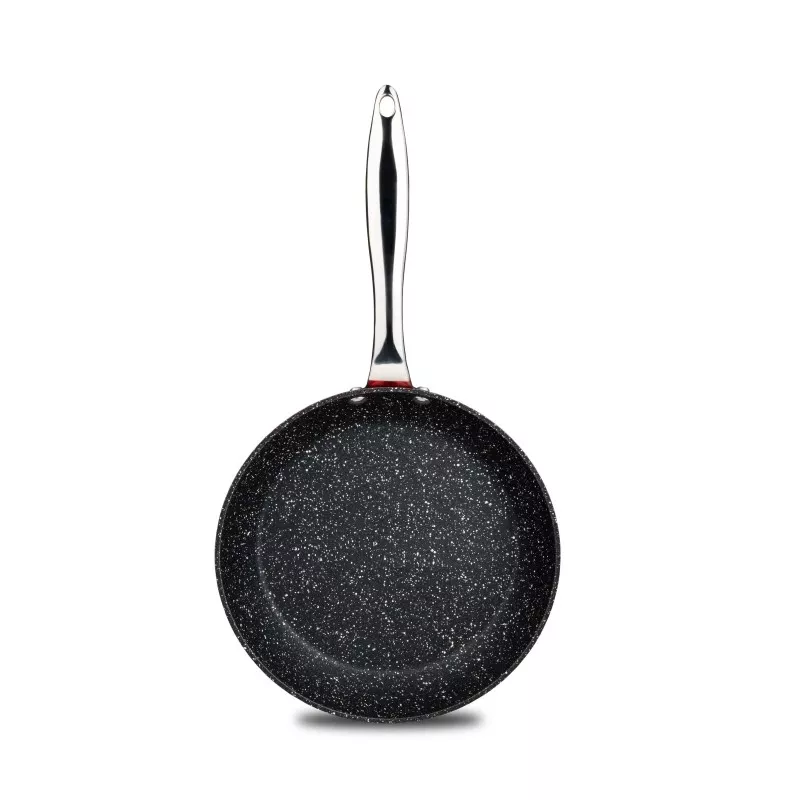 Sartén Vier 26 cm de aluminio antiadherente con acabado en negro y mango ergonómico apta para inducción.