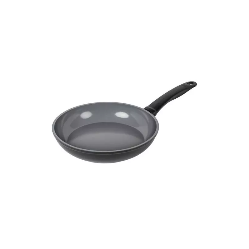 Sartén Kuhn Rikon Easy Ceramic 24 cm de cerámica gris para inducción, diseño antiadherente y mango ergonómico.