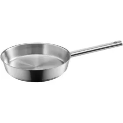 Sartén Metaltex Icona 24 cm acero inoxidable con diseño elegante y acabado pulido para una cocina moderna.