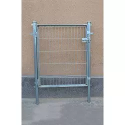 Puerta zincada malla electrosoldada Vimasa 0,80 x 1,00 m de acero galvanizado con acabado en color plateado.