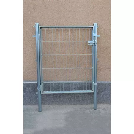 Puerta zincada malla electrosoldada Vimasa 0,80 x 1,00 m de acero galvanizado con acabado en color plateado.