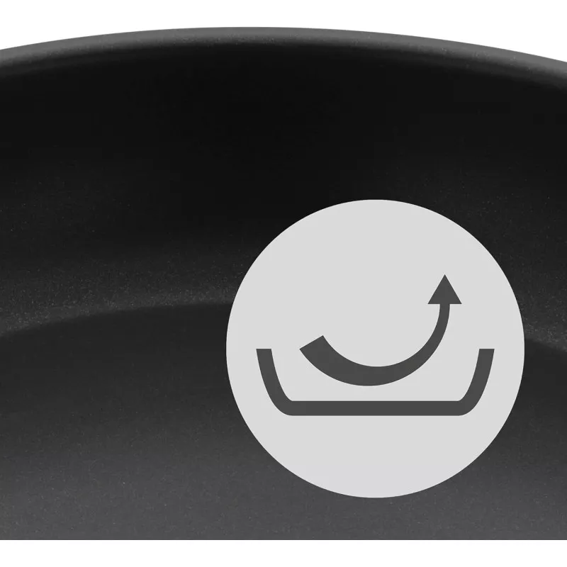 Sartén WMF Devil 20 cm inox antiadherente inducción con revestimiento negro mate y diseño ergonómico.