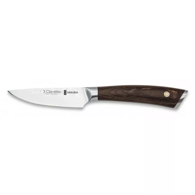 Cuchillo verduras Tres Claveles Sakura 9cm hoja martillada