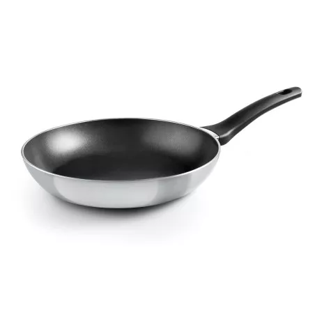 Sartén Lacor Vite 28 cm de aluminio antiadherente con inducción y acabado brillante en color negro.