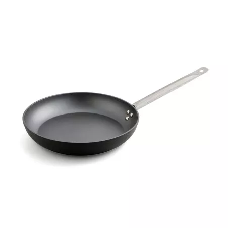 Sartén Quid Gastrum 24 cm de aluminio antiadherente color negro con mango de acero inoxidable y diseño elegante