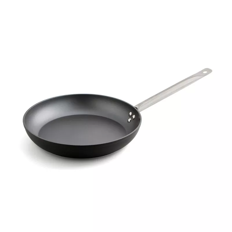 Sartén Quid Gastrum 30 cm de aluminio antiadherente, color negro con mango de acero inoxidable para una mejor sujeción.