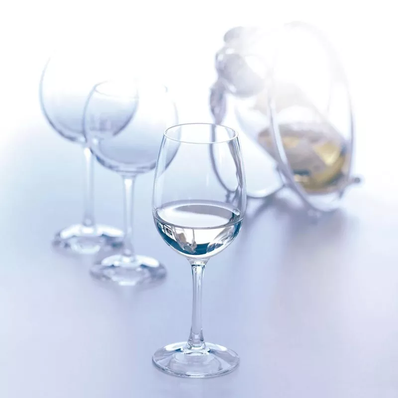 COPA CABERNET 58CL TULIP KRYSTA CHEF V8808 ECO de cristal transparente, diseño tulipán ideal para vinos.