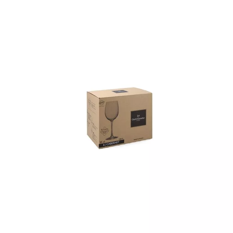 COPA CABERNET 35 CL. ECO V8810 HOST en cristal transparente con diseño elegante y acabado liso, ideal para vinos.