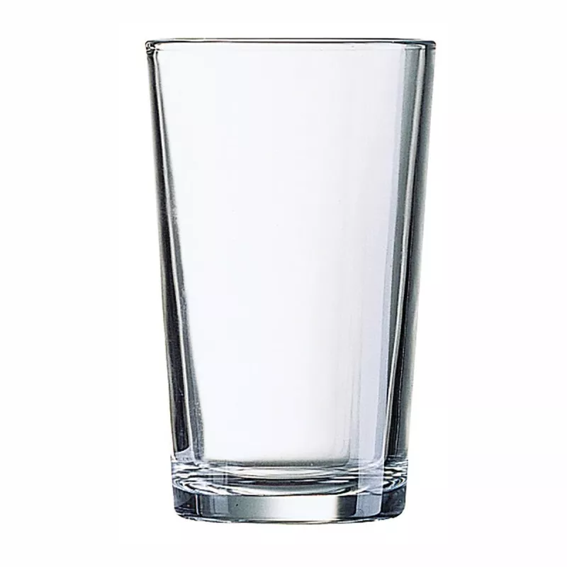 VASO CONIQUE 3 BIS 28 ARCOROC P2131 de cristal transparente con diseño moderno y acabado pulido ideal para bebidas.