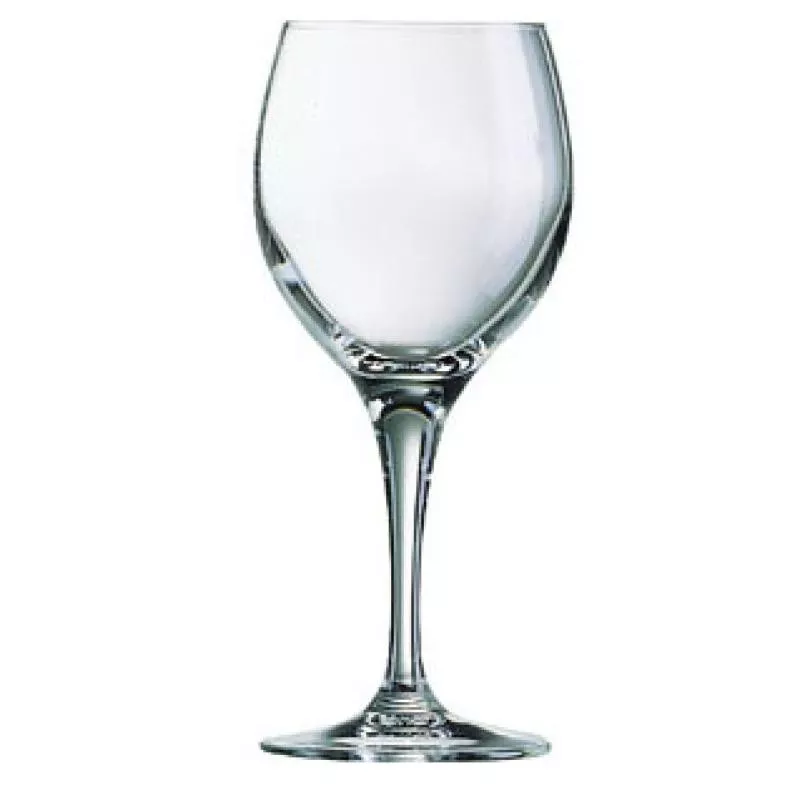 COPA SENSATION 38 de vidrio transparente, elegante diseño con base estable y forma clásica para vinos.