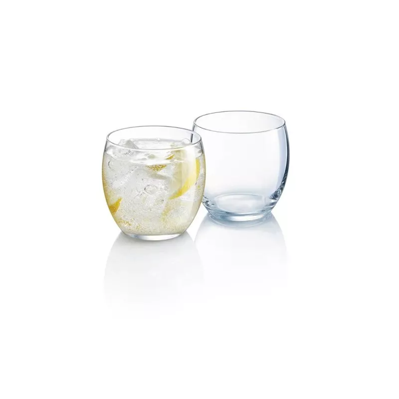 VASO 35 FB VERSAILLES LUMINARC de vidrio transparente con diseño moderno y acabado brillante, ideal para bebida fría.