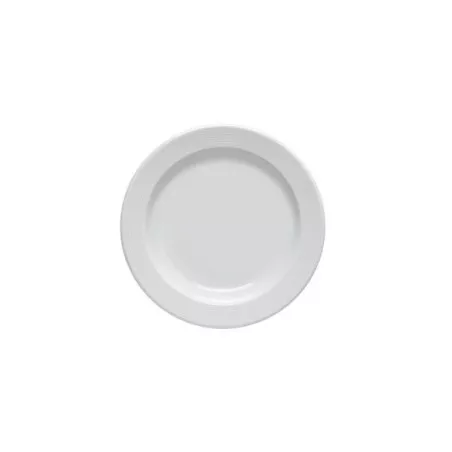 PLATO HONDO 23 CM. CORAL PORVASAL de cerámica blanca con acabado pulido y diseño elegante para uso diario.