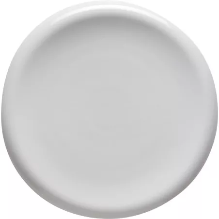 PLATO ORBE RAIA 34 CM BLANCO PORVASAL de cerámica brillante con acabado liso y diseño moderno elegante.