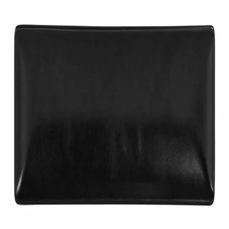 PLATO POSTRE NEGRO 18x18 B2772 de cerámica brillante con diseño elegante y acabado liso ideal para cualquier ocasión