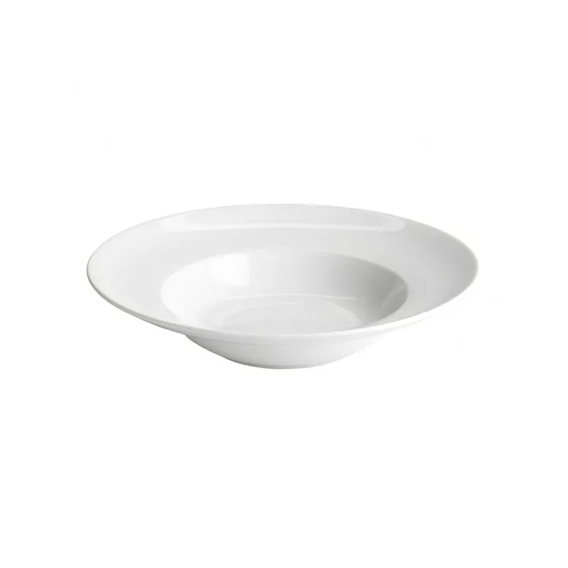 PLATO PASTA 30*6 B2566 blanco de cerámica con acabado brillante y diseño moderno apto para uso diario