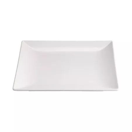 PLATO POSTRE STONEWARE 21CM B2975 rectangular blanco, material duradero y diseño elegante, ideal para postres.