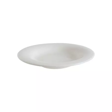 PLATO PASTA ALBUS 28 CM. B928453 en cerámica blanca con acabado brillante y diseño moderno para servir pasta.