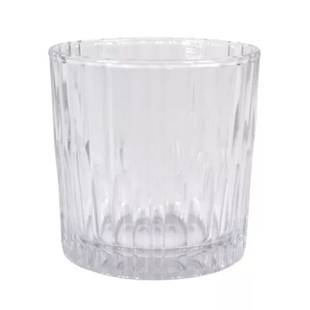 VASO MANHATTAN DURALEX 31 CL T03-1057AB de vidrio transparente, diseño estriado y acabado brillante ideal para cualquier mesa.