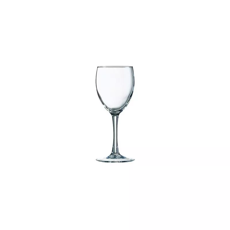 COPA PRINCESA 42 J4155 ARCOROC de cristal transparente con base estilizada y diseño clásico para vinos.