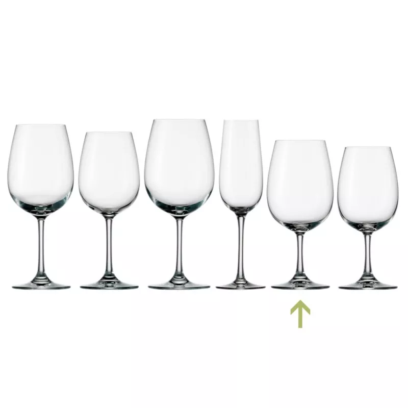 COPA WEINLAND BCO 45 CL de vidrio transparente con diseño elegante y acabado brillante ideal para vinos.