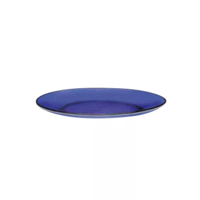 PLATO POSTRE 19 CM.SAPHIR LYS 3008FFR color azul profundo con diseño elegante de cerámica y acabado brillante
