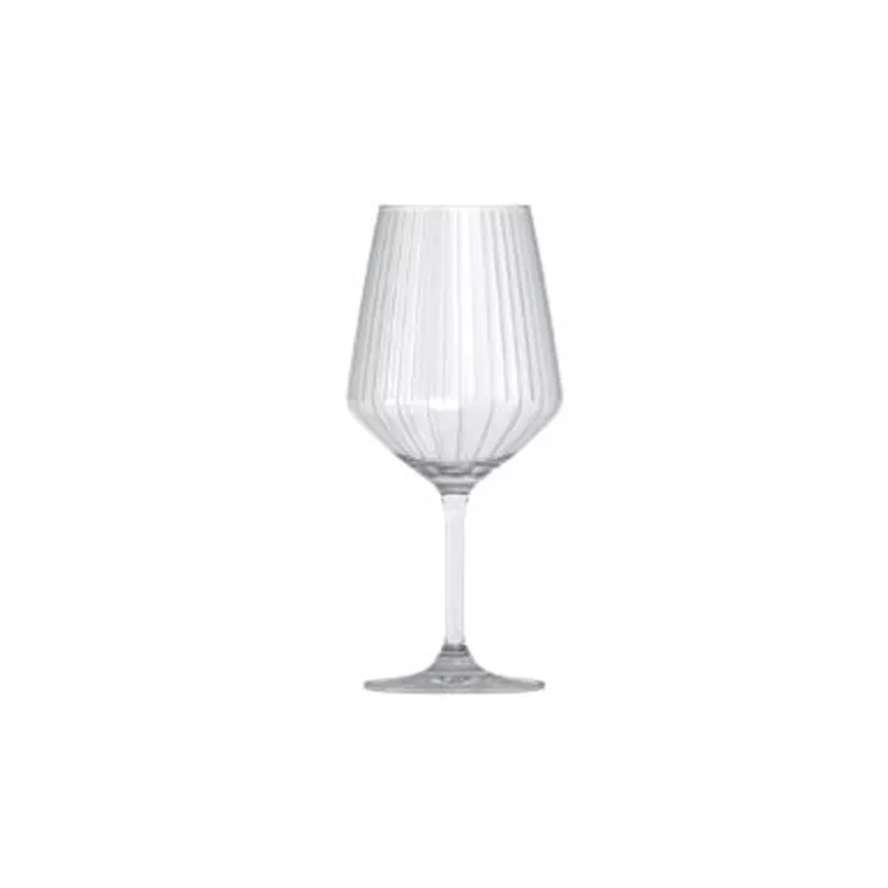 COPA CARRE VINO 53 CL VV761005A OPTICA transparente con diseño estriado y elegante acabado en vidrio fino