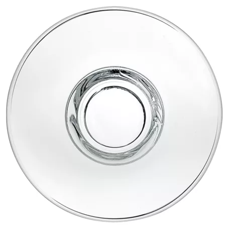 PLATO CAPUCHINO ISCHIA V13246417 de vidrio transparente, diseño moderno y acabado brillante, ideal para servir café.
