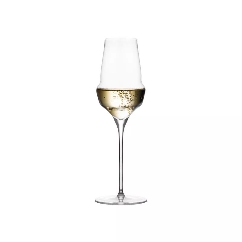 COPA CHAMPANG COCOON 34 CL de cristal transparente con base elegante y diseño moderno para bebidas espumosas.