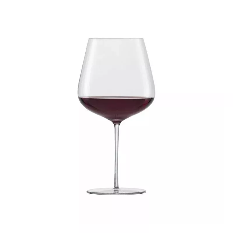 COPA ZWIESEL VERVINO BORGOÑA 140 de cristal transparente, diseño elegante y tallado con borde amplio para vino tinto.