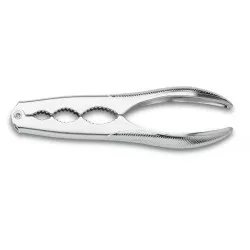 Cascanueces cromado 16 cm Tres Claveles 00575 de acero carbono, diseño ergonómico y acabado brillante.