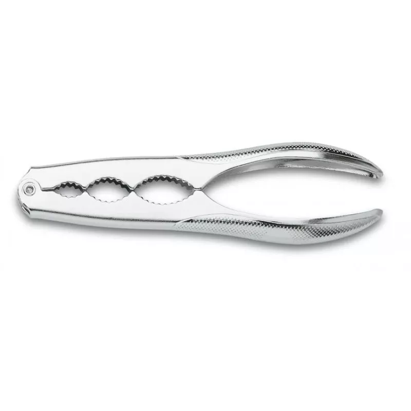 Cascanueces cromado 16 cm Tres Claveles 00575 de acero carbono, diseño ergonómico y acabado brillante.