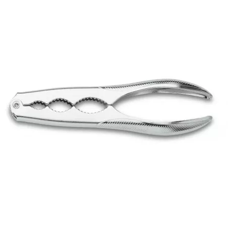 Cascanueces cromado 16 cm Tres Claveles 00575 de acero carbono, diseño ergonómico y acabado brillante.