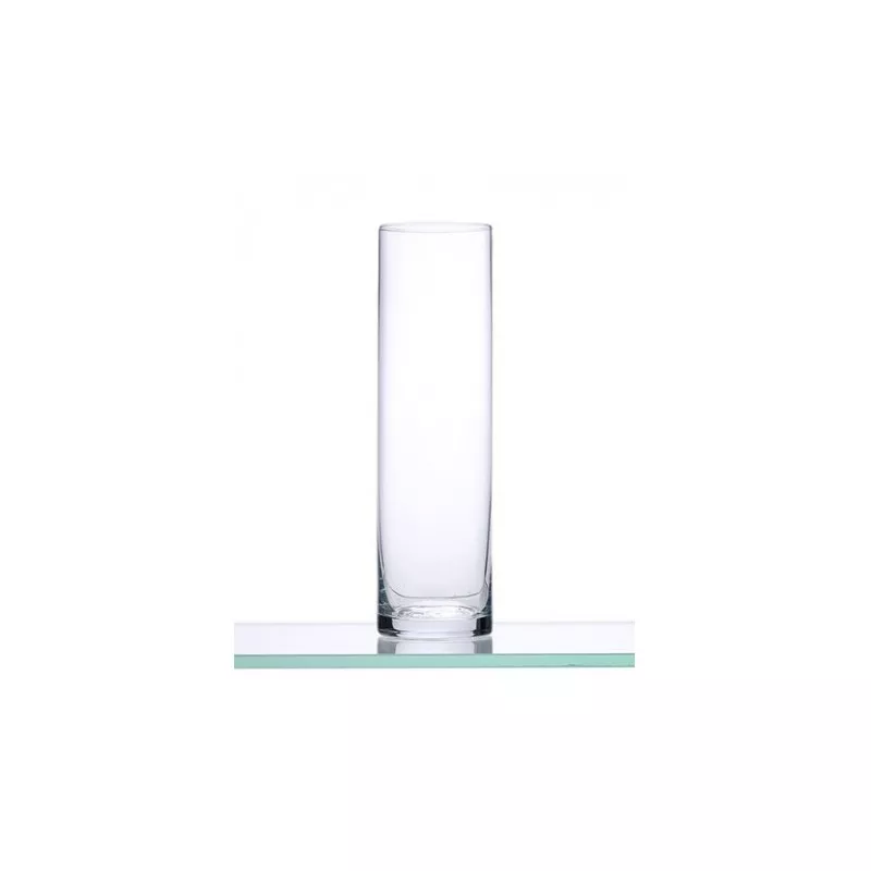 VASO TUBO 1269/30 ALEMAN J. BELLIDO de vidrio transparente, diseño alargado y elegante, ideal para bebidas frías.