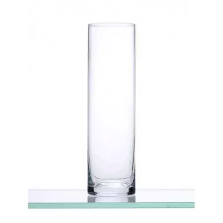 VASO TUBO 1269/30 ALEMAN J. BELLIDO de vidrio transparente, diseño alargado y elegante, ideal para bebidas frías.