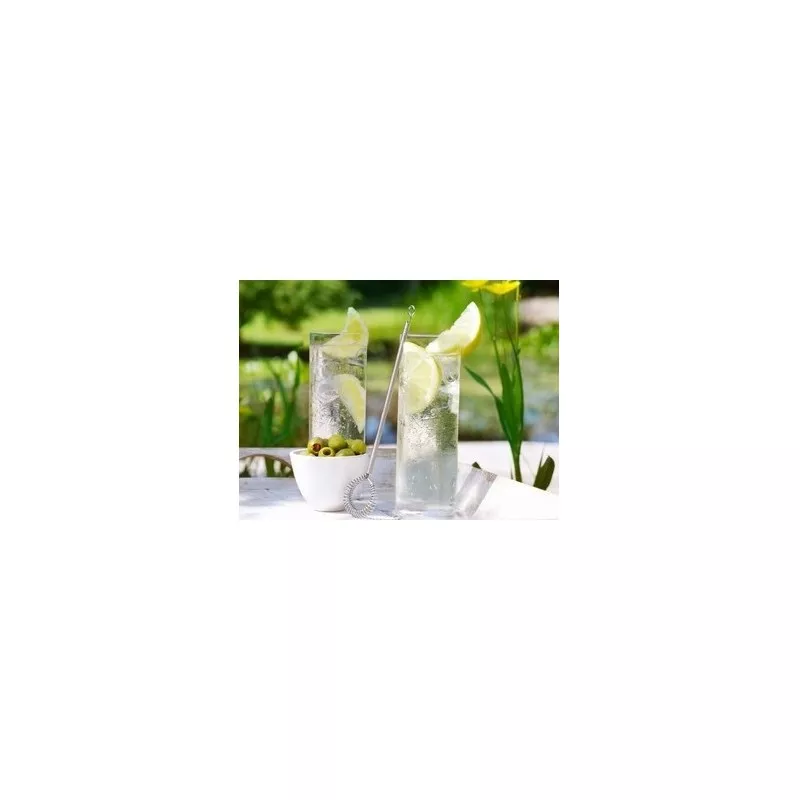 VASO TUBO 1269/30 ALEMAN J. BELLIDO de vidrio transparente, diseño alto perfecto para cócteles y bebidas frescas.