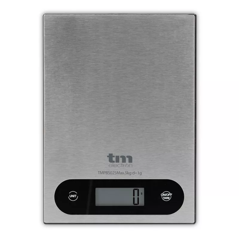 BASCULA COCINA TM TMPBS025 INOX de acero inoxidable con pantalla digital y diseño elegante y compacto
