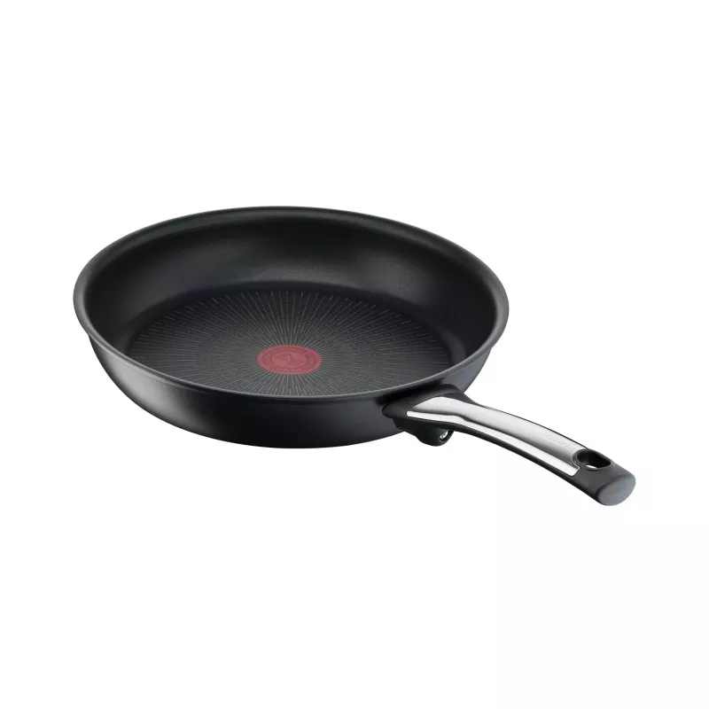 Sartén Tefal Excellence 30 cm de aluminio inducción con superficie titanium antideslizante y diseño ergonómico negra