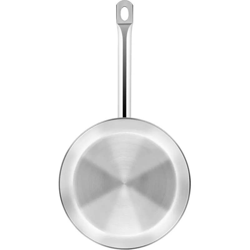Sartén BRA Profesional 26 cm acero inoxidable inducción con acabado pulido y mango ergonómico para fácil manejo