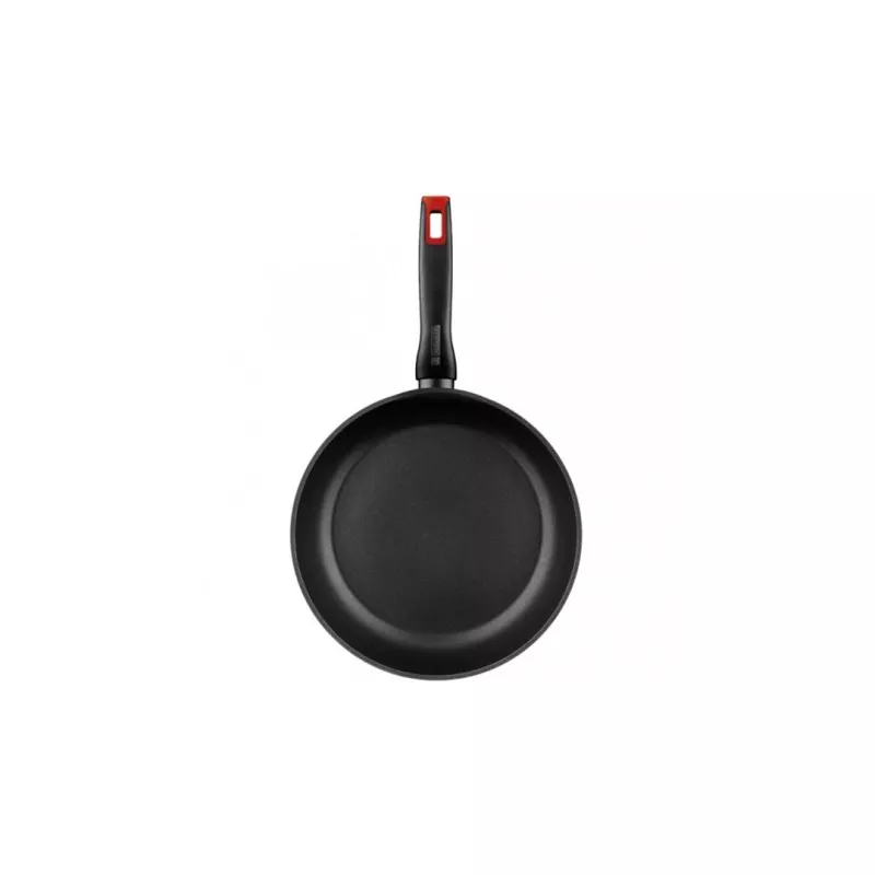 Sartén Monix Cherry 20 cm de aluminio antiadherente color negro con mango rojo ergonómico