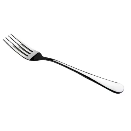Tenedor mesa Vier Murano 1M10 de acero inoxidable pulido con diseño elegante y acabado brillante.
