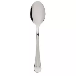 Cuchara postre Roma Pinti de acero inoxidable brillante con diseño elegante y acabado pulido.