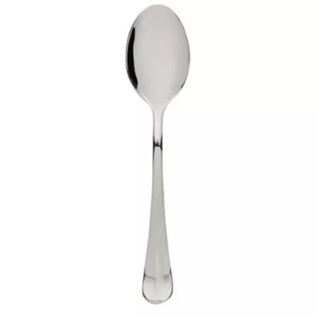 Cuchara postre Roma Pinti de acero inoxidable brillante con diseño elegante y acabado pulido.
