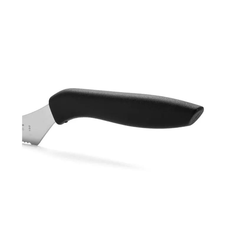 Cuchillo RFª 134900 NIZA ARCOS con hoja de acero inoxidable y mango ergonómico antideslizante negro.