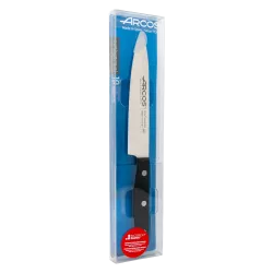 CUCHILLO RFª 284604 ARCOS de acero inoxidable con mango negro y diseño ergonómico para un corte preciso