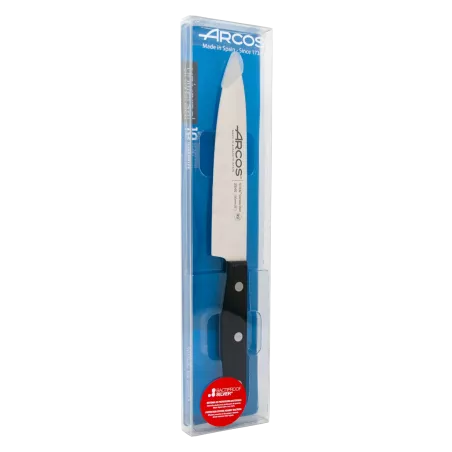 CUCHILLO RFª 284604 ARCOS de acero inoxidable con mango negro y diseño ergonómico para un corte preciso