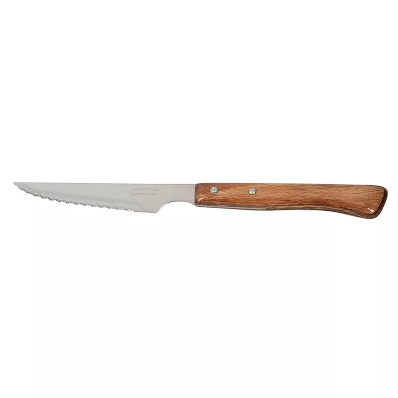Cuchillo RFª 371500 ARCOS C/SIERRA de acero inoxidable con mango de madera y hoja serrada de 20 cm