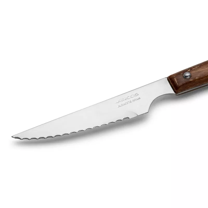 Cuchillo RFª 371500 ARCOS C/SIERRA de acero inoxidable con mango de madera y filo serrado ideal para pan.